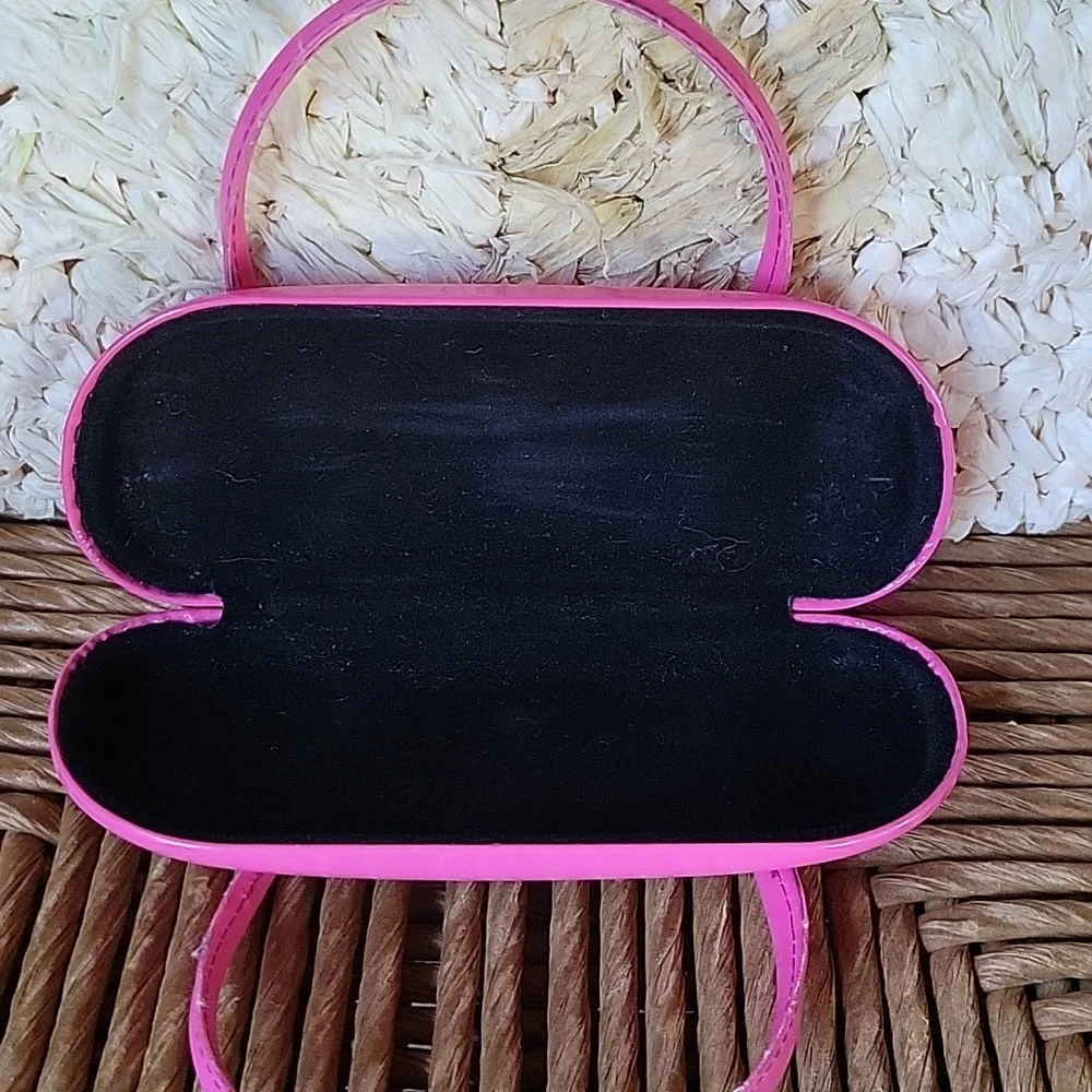 Barbie mini bag, eyeglass/sunglass hard case, pink